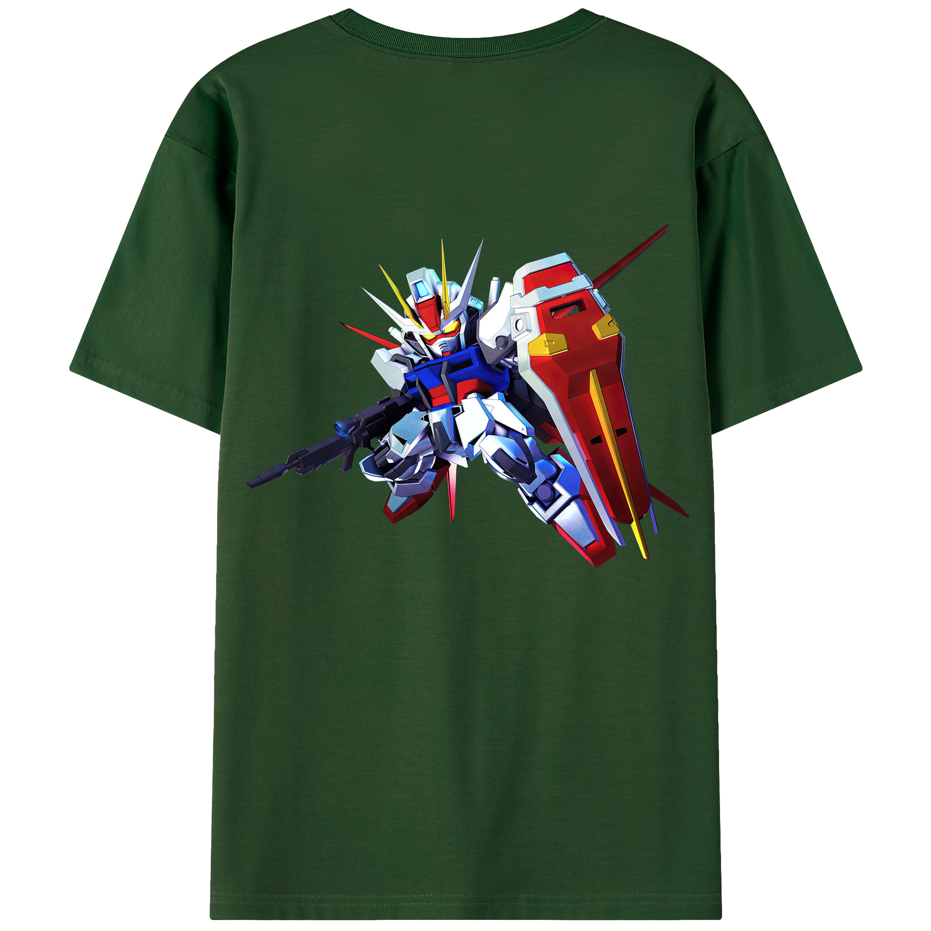 （画像用） 機動戦士ガンダム Mobile Suit Gundam 綿100％半袖Tシャツ（背面プリント）